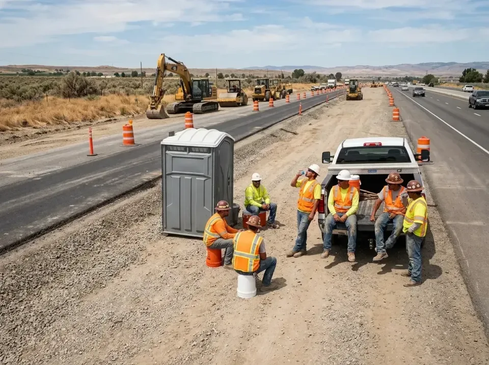 highway-road-construction-crew-007 — frequently asked questions, Porta Potty and Restroom Rentals in Kiln, MS